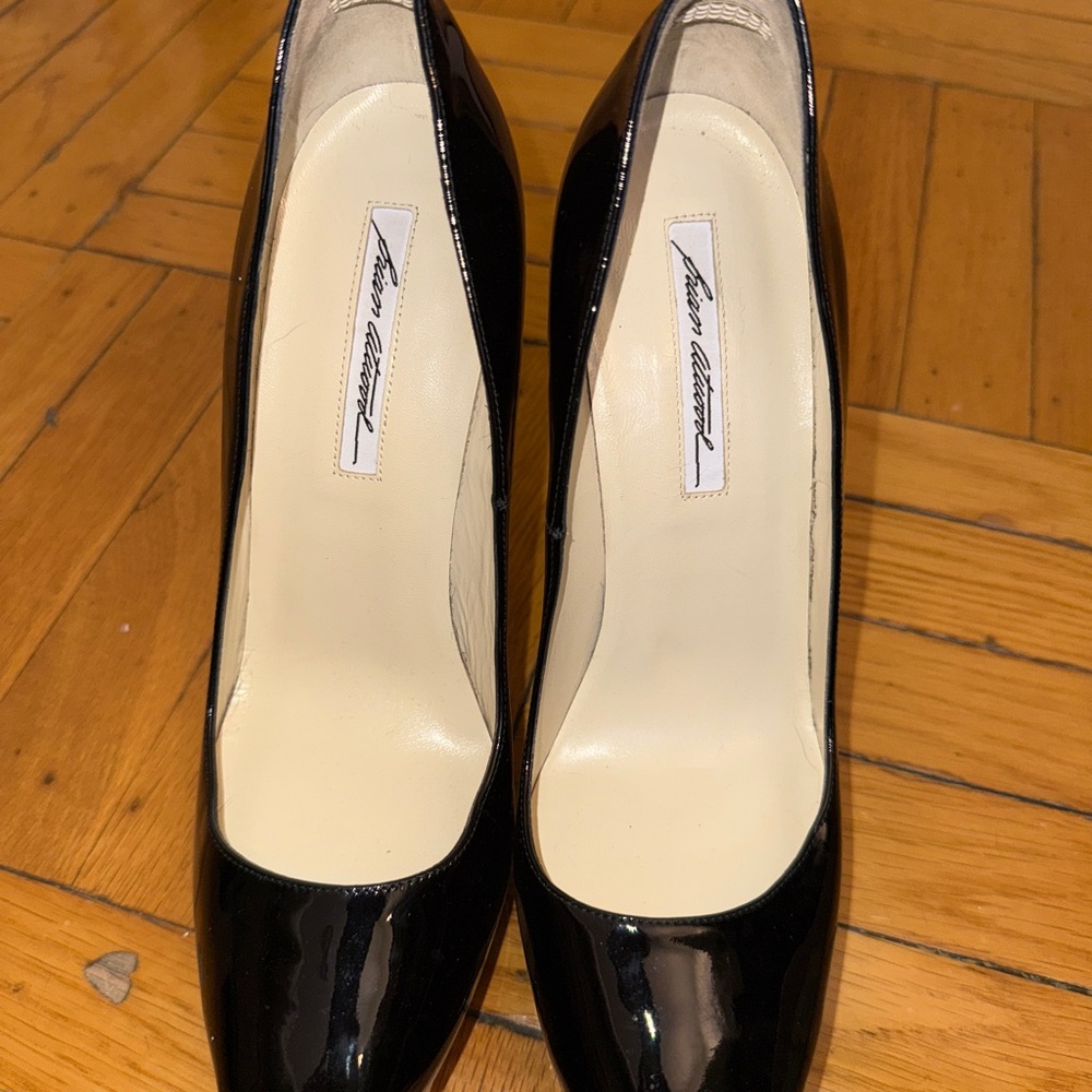 Brian Atwood Glossy Black Heels